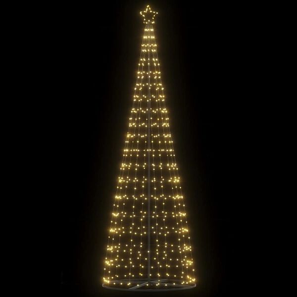 vidaXL LED Christmas Tree Warm White 100.5 x 100.5 x 304 cm Iron