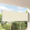 vidaXL Patio Retractable Side Awning 120 x 300 cm Cream