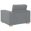 vidaXL Sofa 3 pcs Light Grey 220 x 80 x 84 cm Fabric