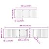 vidaXL Dog Gate with Door Foldable 12 Panels 600 cm Poplar Wood