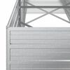 vidaXL Garden Raised Bed 240x80x77 cm Galvanized Steel Silver