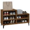 vidaXL Shoe Cabinet Brown Oak 102x36x60 cm Engineered Wood