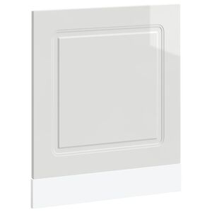 vidaXL Dishwasher Panel "Kalmar" High Gloss White 60x1.5x57 cm