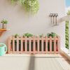 vidaXL Garden Raised Bed with Fence Design 150x50x50 cm Solid Wood Douglas