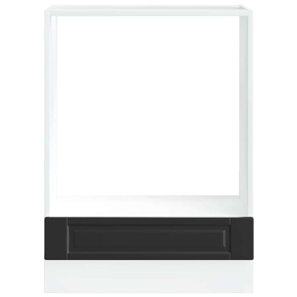 vidaXL Oven Cabinet Porto Black Engineered Wood