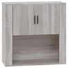 vidaXL Wall Cabinet Grey Sonoma 80x33x80 cm Engineered Wood