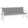 vidaXL Garden Bench Cushions 2pcs Grey 180x50x7cm Oxford Fabric