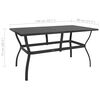 vidaXL Garden Table Anthracite 140x80x72 cm Steel