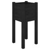 vidaXL Garden Planter Black 31x31x70 cm Solid Pinewood