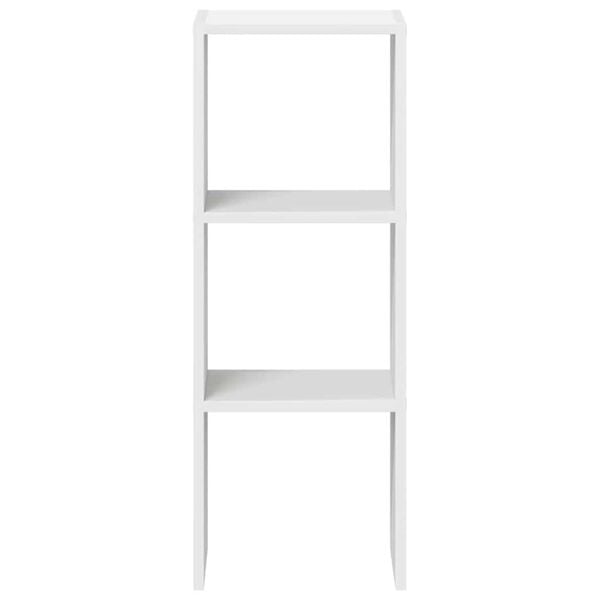 vidaXL Bookcase Stackable White 30x30x80 cm Engineered Wood