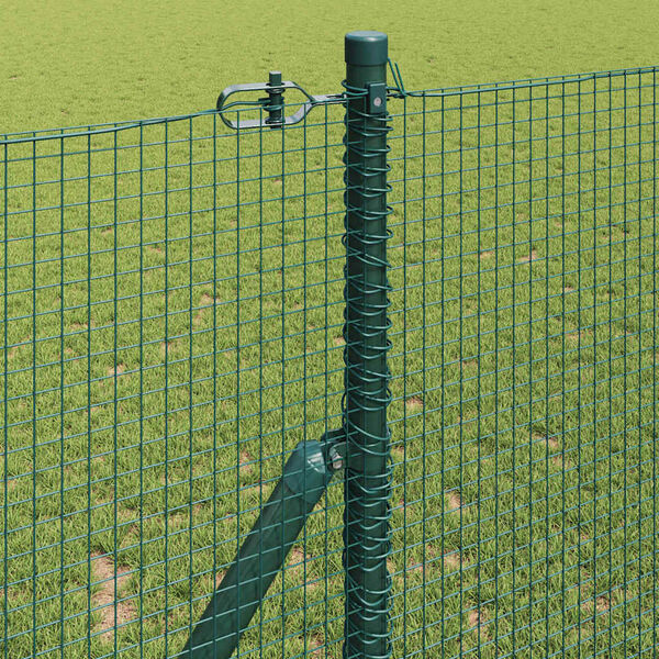 vidaXL Fence Post Green 25 x 1 m (16 x 16 mm mesh) Steel