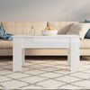 vidaXL Coffee Table High Gloss White 101x49x52 cm Engineered Wood
