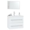 vidaXL 3 Piece Bathroom Furniture Set White