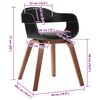 vidaXL Dining Chair with Bentwood and Faux Leather