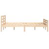 vidaXL Bed Frame without Mattress Solid Wood 150x200 cm King Size King Size