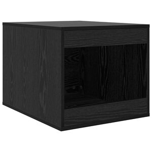 vidaXL Cat Litter Box Enclosure Black Oak 47 x 59 x 42 cm