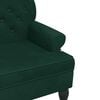 vidaXL Bench with Backrest Dark Green 119.5x64.5x75 cm Velvet