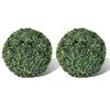 vidaXL Artificial Plant | Set of 2 | Mixed green | PVC | Medium