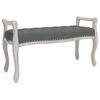 vidaXL Bench Dark Grey 110x45x60 cm Fabric