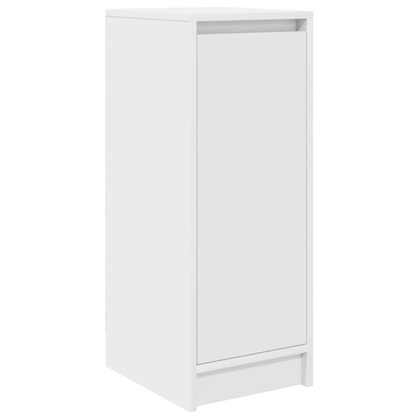 vidaXL Shoe Cabinet White 29.5x34x76 cm Engineered Wood