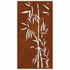 vidaXL Garden Wall Decoration 105x55 cm Corten Steel Bamboo Design