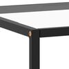 vidaXL Coffee Table Black with Tempered Glass 120x60x35 cm