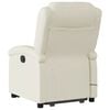 vidaXL Electric Stand up Massage Recliner Chair Cream Faux Leather