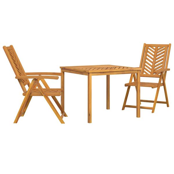 vidaXL Garden Dining Set 7 pcs Brown Solid acacia wood