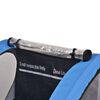 vidaXL Bike Trailer Grey and Blue 30 kg