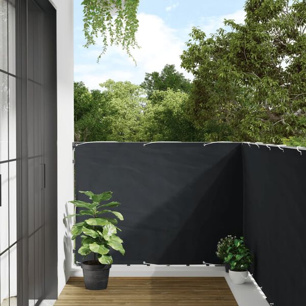 vidaXL Balcony Screen Anthracite 120x400 cm Oxford Fabric