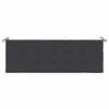 vidaXL Garden Bench Cushion Black 150x50x4 cm Oxford Fabric