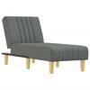 vidaXL Chaise Longue Dark Grey Fabric