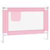 vidaXL Toddler Safety Bed Rail Pink 90x25 cm Fabric