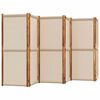 vidaXL 6-Panel Room Divider Taupe 420x180 cm