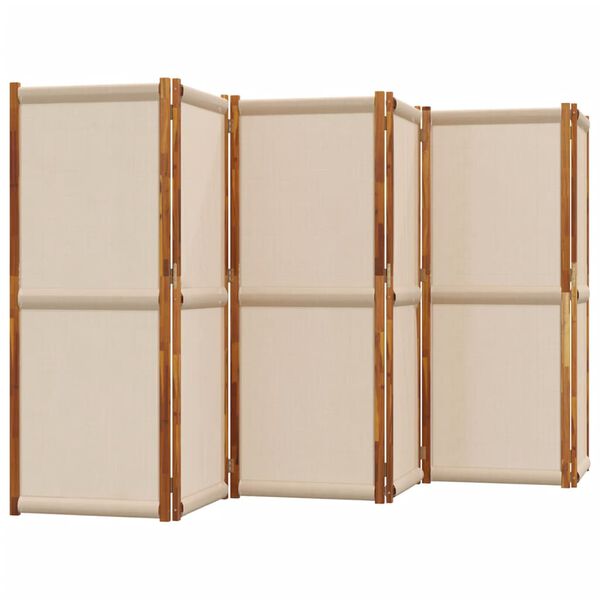 vidaXL 6-Panel Room Divider Taupe 420x180 cm