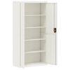 vidaXL File Cabinet White 90x40x180 cm Steel