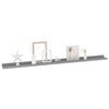 vidaXL Wall Shelves 2 pcs Grey 115x9x3 cm