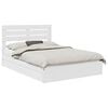 vidaXL Storage Bed with Headboard White 150 x 200 cm Engineered Wood