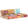 vidaXL Pallet Sofa Cushion Multicolour Fabric Patchwork