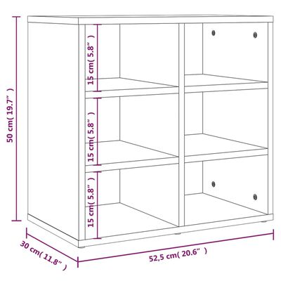 vidaXL Shoe Cabinets 2 pcs Sonoma Oak 52.5x30x50 cm