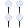 vidaXL Outdoor Pathway Lamps 4 pcs LED 30 cm with Ground Spike