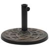 vidaXL Parasol Base | Bronze | Polyresin | Medium | Heavy Duty | Round | Stylish