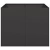 vidaXL Planter Black 100x100x80 cm Steel