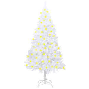 vidaXL Artificial Christmas Tree | White | PVC | Medium | Expandable