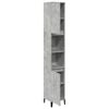 vidaXL Bathroom Cabinet Concrete Grey 30x30x190 cm Engineered Wood
