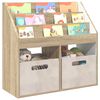 vidaXL Kids Bookshelf Sonoma Oak 72.5 x 29.5 x 69 cm Engineered Wood