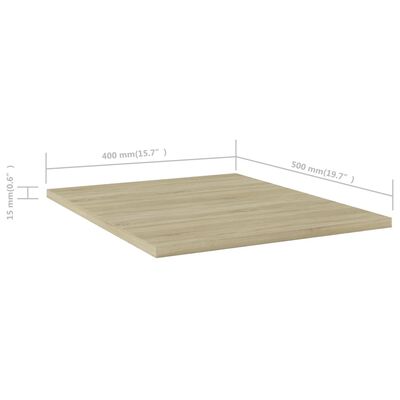 vidaXL Bookshelf Boards 8 pcs Sonoma Oak 40x50x1.5 cm Engineered Wood