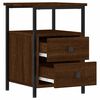 vidaXL Bedside Cabinet Brown Oak 34x35.5x50 cm Engineered Wood