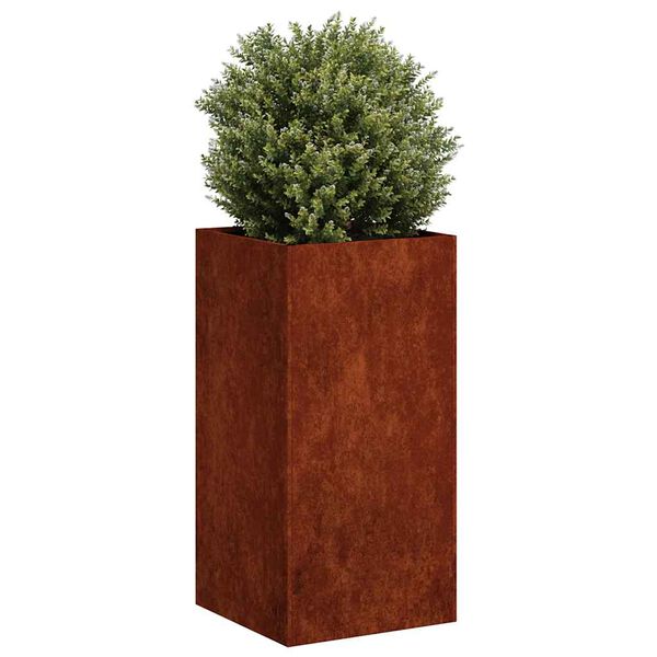 vidaXL Planter Rusty 40x40x80 cm Weathering Steel