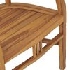 vidaXL Garden Chairs 2 pcs Solid Teak Wood